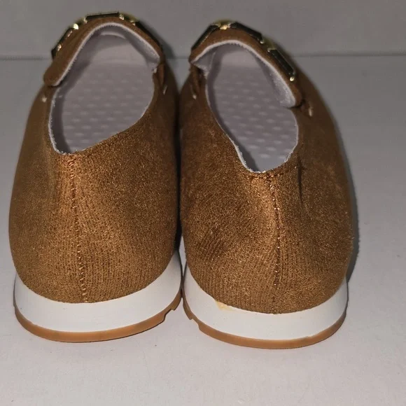SHEIN Brown and Gold Flats Moccasin-Style Loafers - Picture 5 of 11
